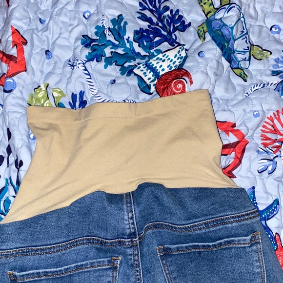 92154 Secret Fit Belly Indigo Blue PS Maternity Jeans Pants - Picture 8 of 11